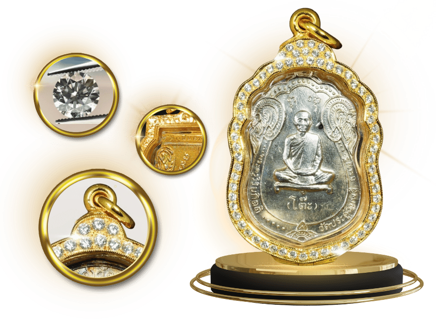 บริการตลับพระทอง ฝังเพชร